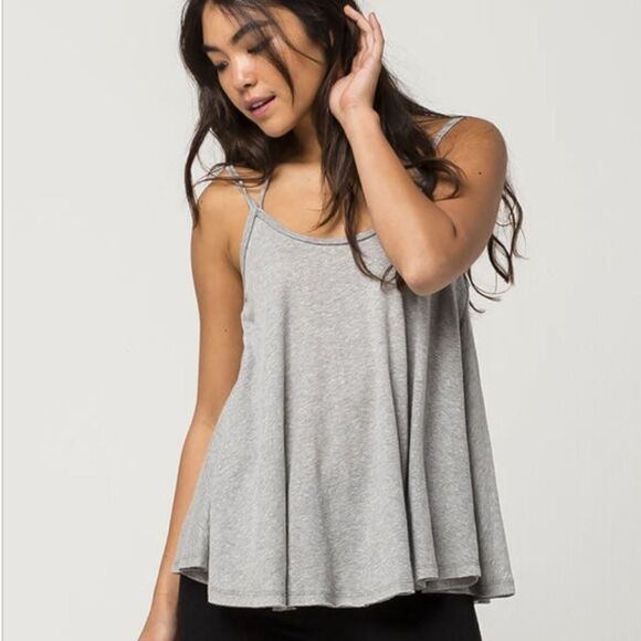 🆕 Free People We The Free So in Love with you Tank Halter in Grey - Picture 2 of 5